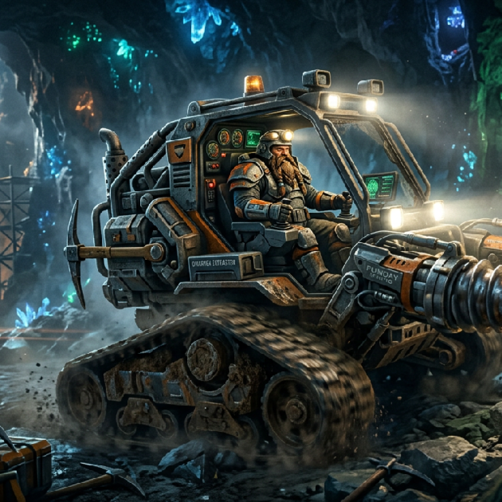 ปฏิวัติการขุด! ผู้เล่น Deep Rock Galactic Survivor ต้องฝึกใหม่หลังเจอคนแคระขับรถชุดล่าสุด