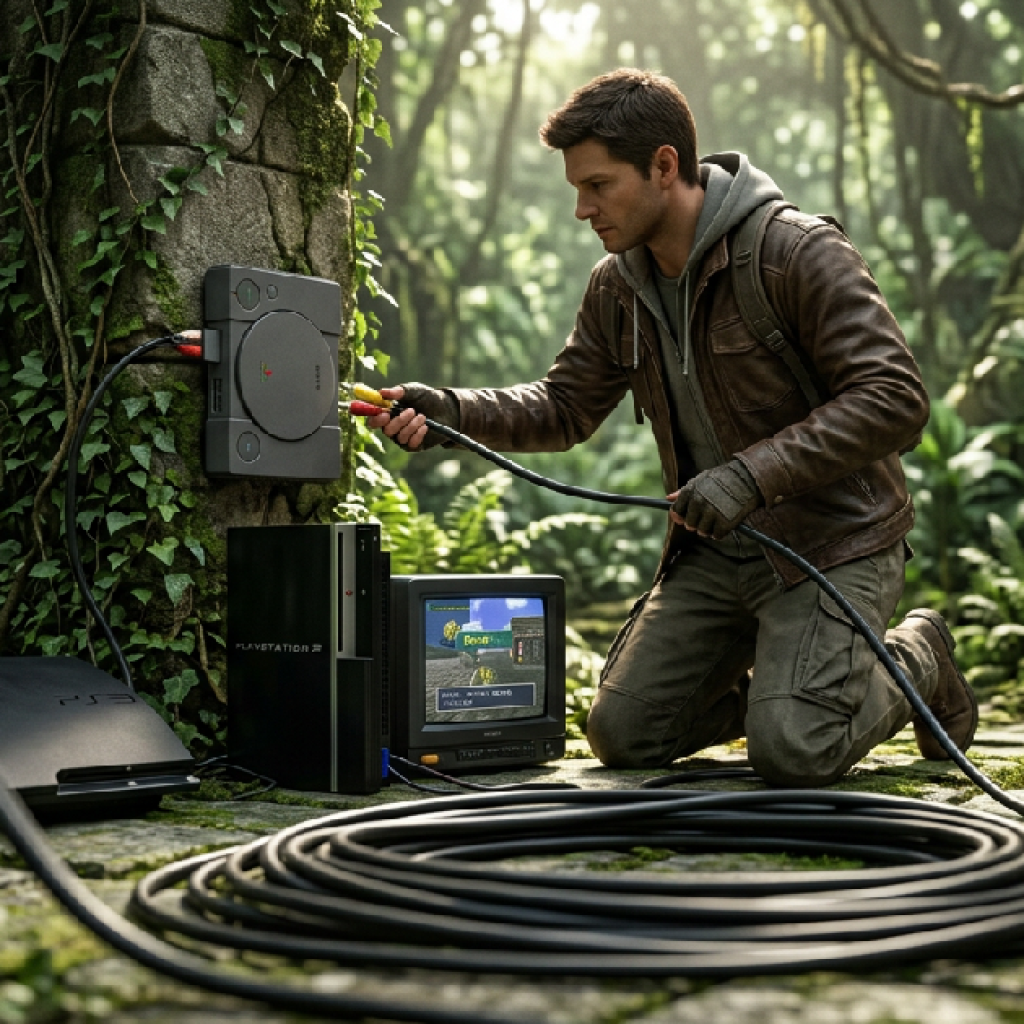 DTOWER ทางเลือกสาย AV ความยาวพิเศษสำหรับแฟน PlayStation รุ่นคลาสสิกทุกเจเนอเรชัน