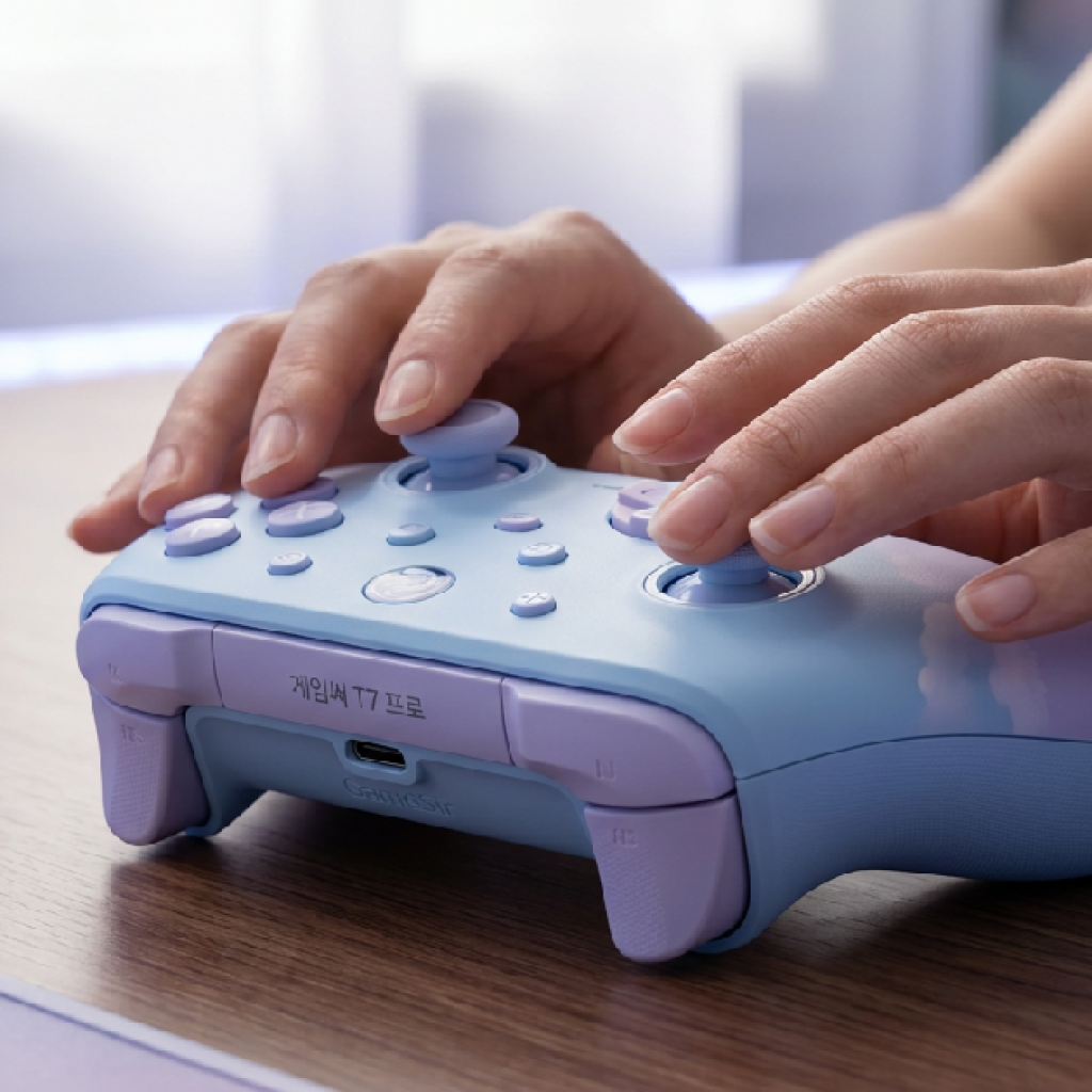게임써 T7 프로 공개, 파스텔 톤 테마 적용한 감성 컨트롤러의 등장