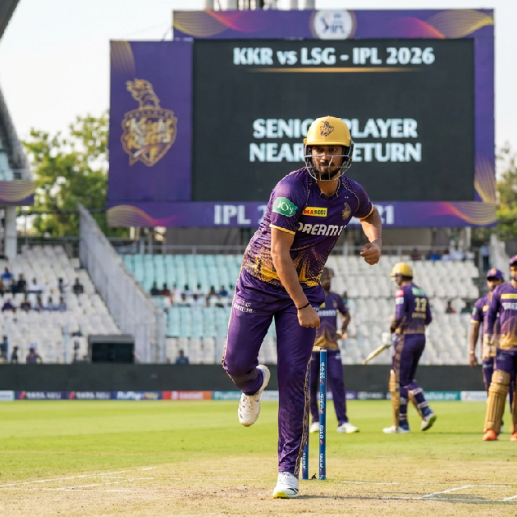 KKR Receive Major Boost as Senior Player Nears Return for LSG Clash