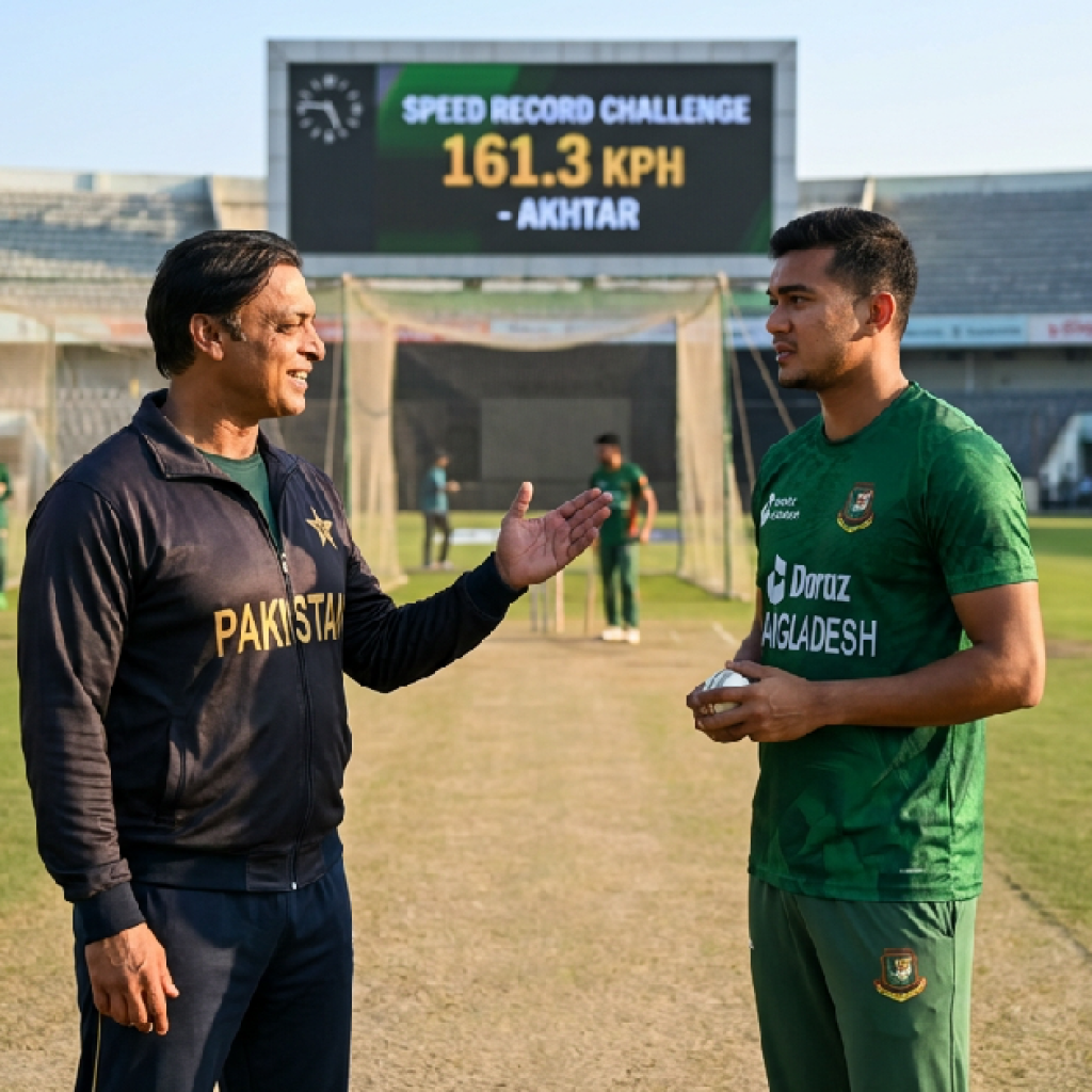 Shoaib Akhtar Backs Taskin Ahmed to Challenge Cricket Speed Record