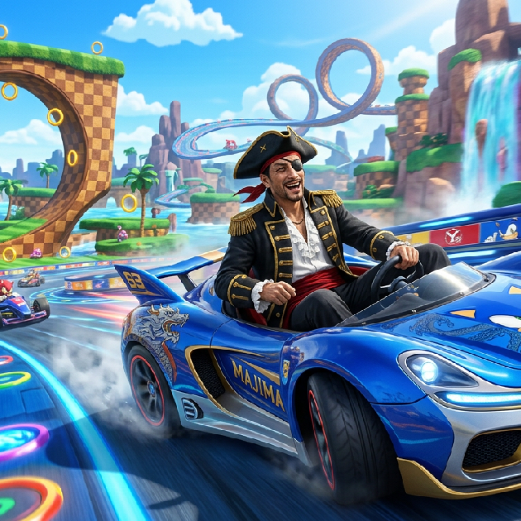 Captain Majima เตรียมลงสนาม! วิเคราะห์ทิศทาง Sonic Racing CrossWorlds กับการอัปเดตตัวละครใหม่เร็วๆ นี้