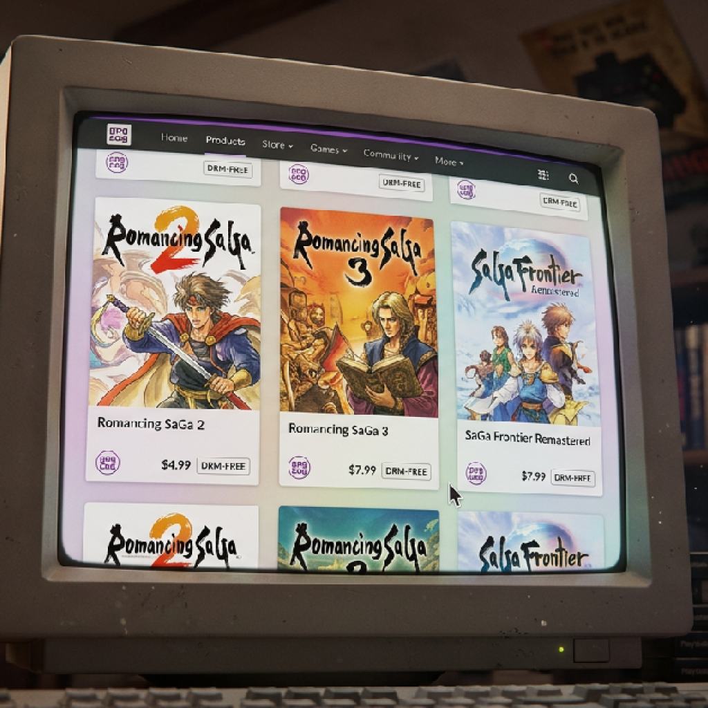 스퀘어 에닉스 사가 시리즈 GOG 진출, 고전 RPG의 현대적 보존 가속화