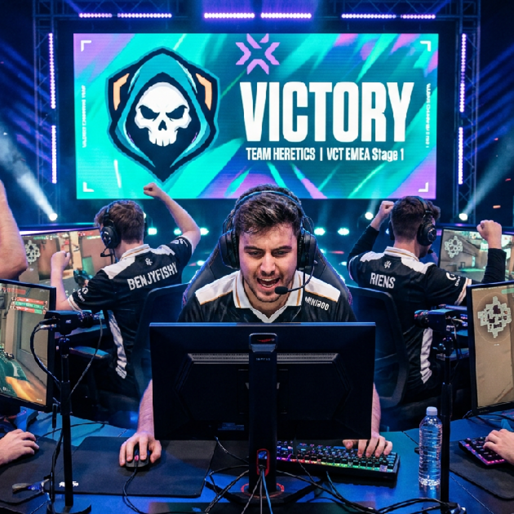 팀 헤레틱스, VCT EMEA 리그서 FUT 이스포츠 꺾고 상위권 도약 발판 마련