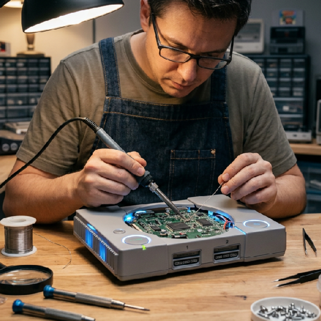 คืนชีพตำนาน! นักประดิษฐ์เปลี่ยนซาก PS1 สภาพเก่าให้กลายเป็นเครื่องเกมสเปกสุดล้ำสมัย