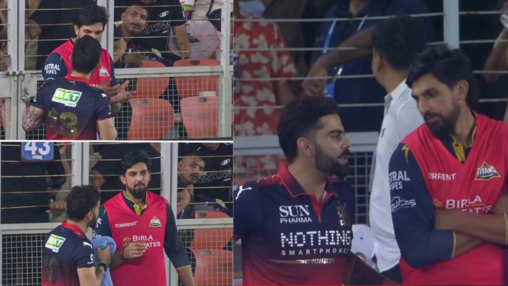 Ishant Sharma Shoves Virat Kohli Amid GT Vs RCB Controversy