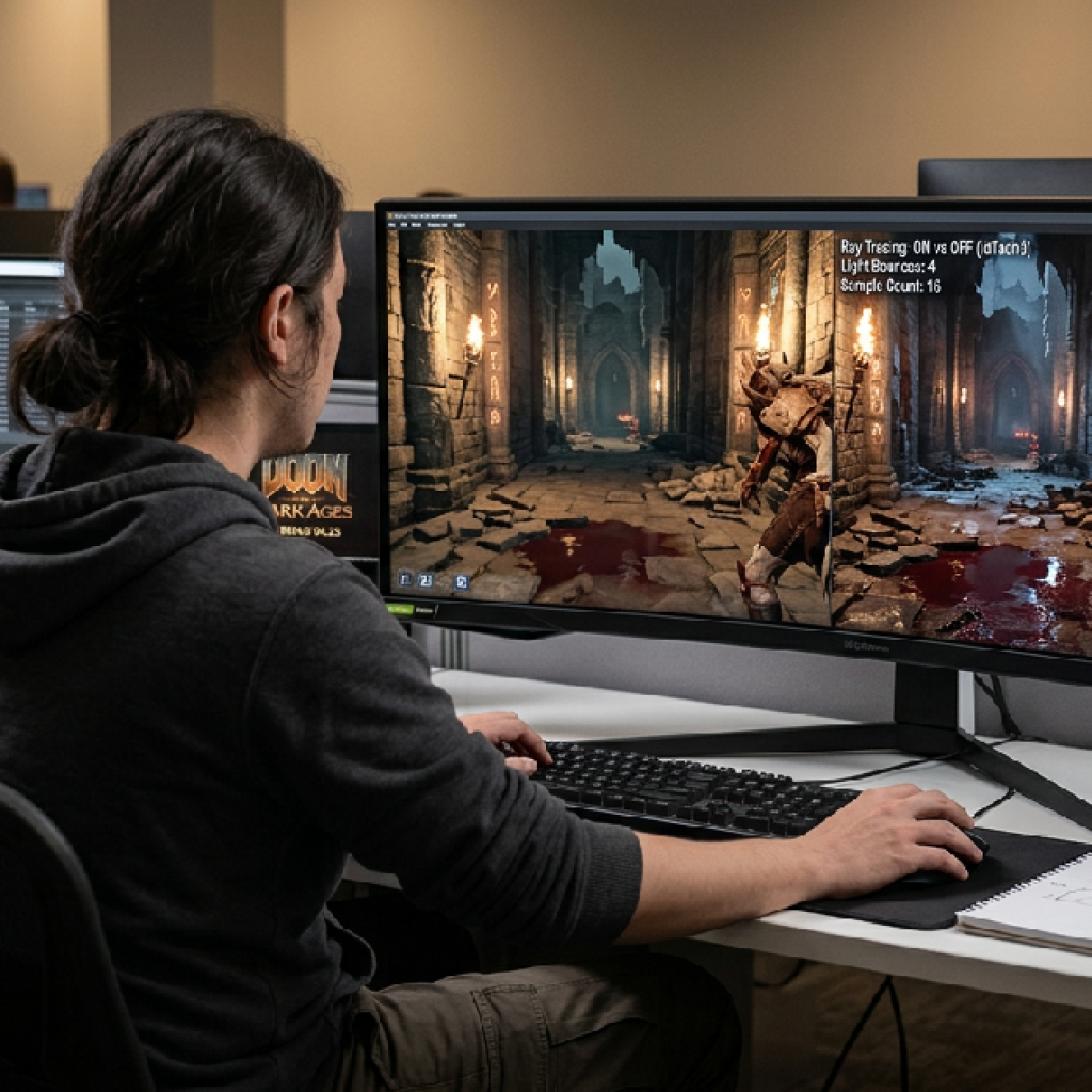เจาะลึกกลยุทธ์ id Software ใช้ Ray Tracing ใน Doom The Dark Ages หวังลดขนาดไฟล์ติดตั้งมหาศาล
