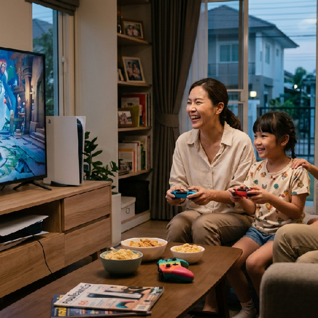 วิเคราะห์ทิศทางคอนโซลเกมเพื่อครอบครัว: การปรับตัวครั้งสำคัญของอุตสาหกรรมสู่การเป็นศูนย์กลางบ้านยุคใหม่
